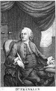 Benjamin Franklin, científico, inventor y estadista estadounidense, finales del siglo XVIII de Unbekannt