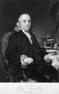Benjamin Franklin, científico, inventor y estadista estadounidense, finales del siglo XVIII de Unbekannt