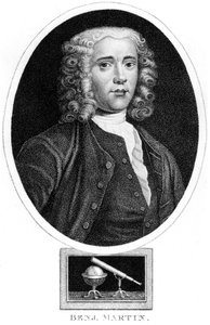 Benjamin Martin, matemático e inventor inglés, c 1730s de Unbekannt
