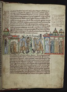 Bernardo de Claraval enviando monjes a casas hijas, monjes cistercienses, 1249-1250 de Unbekannt