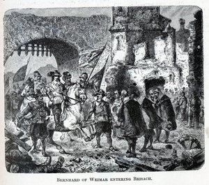 Bernhard de Weimar entrando en Breisach de Unbekannt