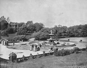 Fuente Bethesda, Central Park, Nueva York, c1897