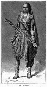 Mujer Bhil, 1886 de Unbekannt