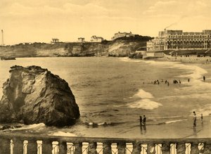 Biarritz - Hotel du Palais y la Bahía, c. 1930 de Unbekannt
