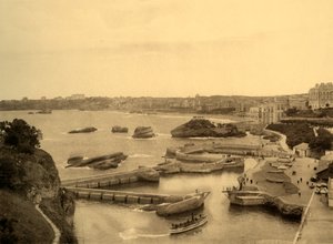 Biarritz - El puerto de los pescadores, c1930 de Unbekannt