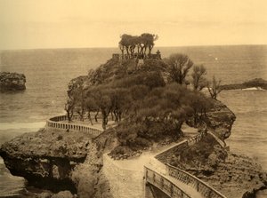 Biarritz - Le Rocher du Basta, c1930 de Unbekannt