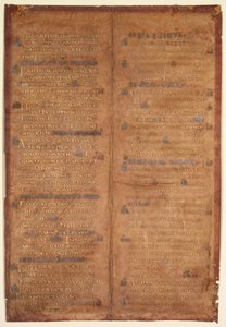Bifolio extraído de un gradual carolingio recto, c. 830-860