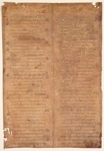 Bifolio extraído de un gradual carolingio verso, c. 830-860