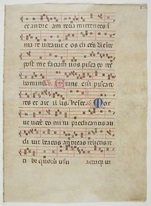 Bifolio de un antifonario, italiano, siglo XIV de Unbekannt