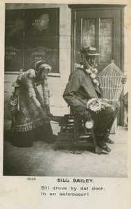 Postal de Bill Bailey. Bill Bailey, ¿No quieres por favor volver a casa? fue una canción popular publicada en 1902