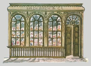 Frente de la tienda de Birch, Ciudad de Londres, 1928 de Unbekannt