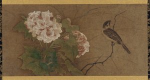 Pájaro y flores, período Muromachi, siglos XV-XVI de Unbekannt