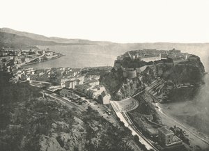 Vista de pájaro, Monte Carlo, Mónaco, 1895 de Unbekannt
