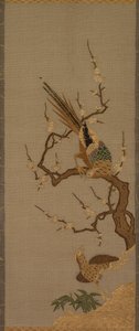Pájaros en un árbol, siglos XVIII-XIX de Unbekannt
