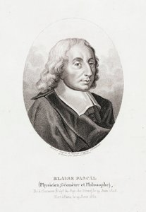 Blaise Pascal, matemático, físico y teólogo francés, c 1660 de Unbekannt