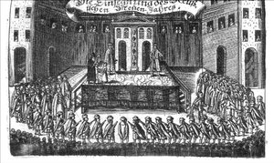 Bendición del Año Nuevo Ruso de Georg Adam Schleissing Derer beyden Czaaren en Reussland Iwan und Peter Alexewiz, 1693 de Unbekannt