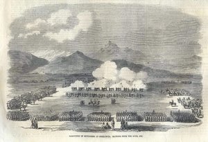 Ejecución con cañones en la India británica, 1857 de Unbekannt