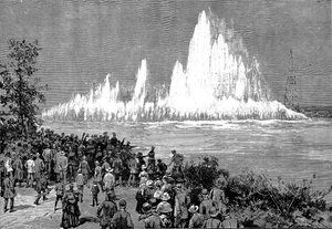 Voladura de Flood Rock, 1885 de Unbekannt