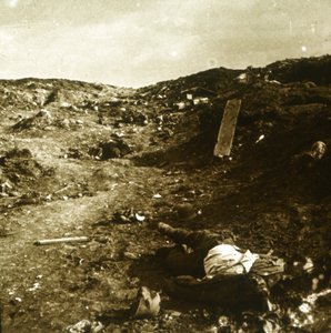 Cuerpo, trincheras en la línea del frente, Somme, norte de Francia, c1916-c1918 de Unbekannt
