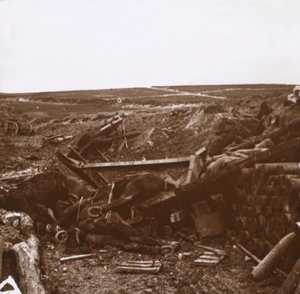 Batería bombardeada, Clery, Francia, c. 1914-c. 1918