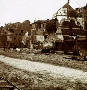 Edificios bombardeados, Nieuwpoort, Flandes, Bélgica, c1914-c1918 de Unbekannt