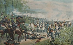 Bonaparte deteniendo la retirada francesa en Marengo, 1800, 1896