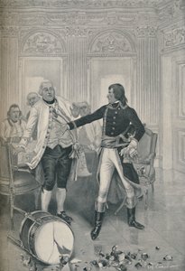 Terminación de la entrevista de Bonaparte con el enviado austríaco de Unbekannt