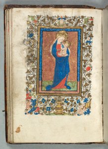 Libro de Horas Uso de Metz: Fol. 26v, Virgen y Niño, c. 1440