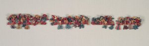 Fragmento de borde con pájaros y flores, 100 a.C.-700