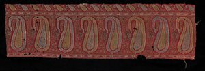 Borde de un Chal, 1800s