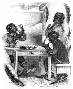 Chicos deshollinadores comiendo su cena, 1861 de Unbekannt