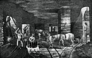 Mina de carbón Bradley, cerca de Bilston, 1886