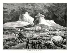 Ruptura de un campo de hielo, 1877