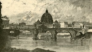 Puente de San Ángelo, Roma, 1890 de Unbekannt