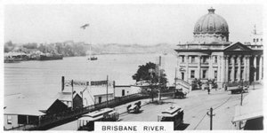 Río Brisbane, Queensland, Australia, 1928