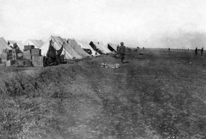 Campamento británico 15 RWR, cerca de Bagdad, 1918