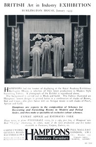 Exposición de Arte Británico en la Industria - Burlington House, enero, 1935