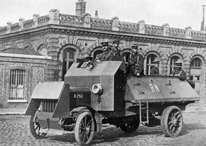 Vehículo blindado británico, Primera Guerra Mundial, 1914-1918, c. 1920 de Unbekannt