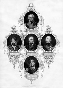 Oficiales navales británicos, 1837 de Unbekannt