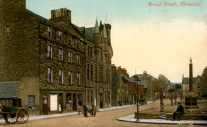 Calle Broad, Kirkwall, Orkney, Escocia, siglo XX