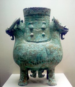 Vasija ritual de bronce, dinastía Shang, China, siglo XII a.C. de Unbekannt