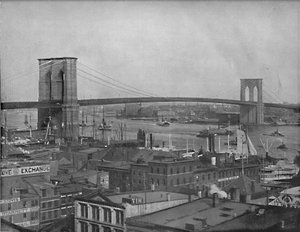 Puente de Brooklyn, Nueva York, c1897