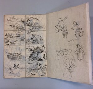 Dibujos con Pincel y Tinta después de la Vida y Pinturas, 1895 de Unbekannt