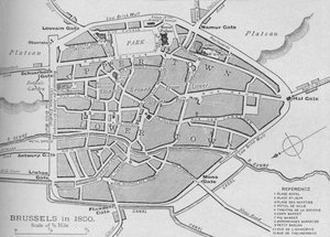 Bruselas en 1830 - Plano, 1902 de Unbekannt
