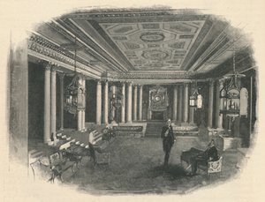 Palacio de Buckingham: El Salón de Mármol, 1886 de Unbekannt