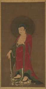 Buda Amitabha descendiendo de su tierra pura de Unbekannt