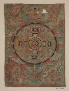 Buda rodeado de bodhisattvas, siglo XIX