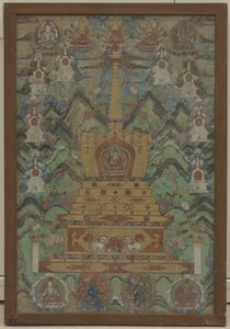 Buda Dentro de una Estupa, siglos XVI-XVII de Unbekannt