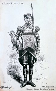 Corneta, 4º Regimiento de la Legión Extranjera Francesa, siglo XX