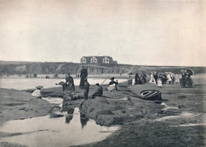 Bundoran - La Playa Este, con el Gran Hotel del Norte, 1895 de Unbekannt